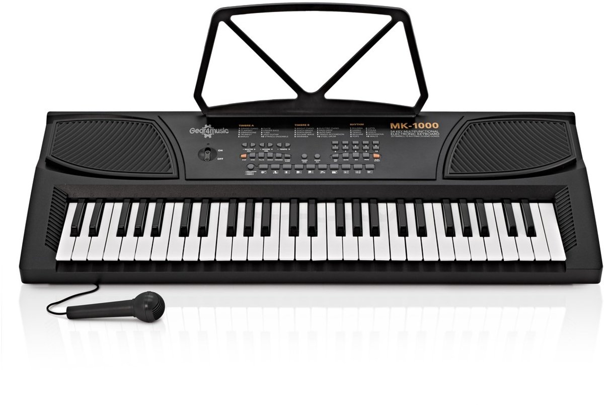 MK-1000 54-Toets Draagbaar Keyboard van Gear4music