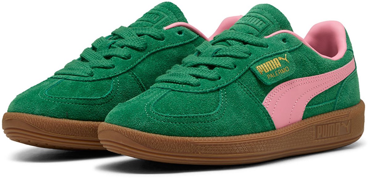 Puma Palermo Jr Schoenen Jongens Meisjes Groen