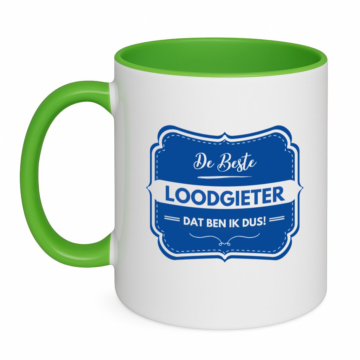 Hacebo® - De beste loodgieter koffiebeker groen - Loodgieter - loodgieters - thee mok - koffie beker - werk - afscheidscadeau - verjaardagscadeau - kado - koffiemok - 350 ML inhoud