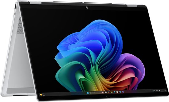 "HP OmniBook X FlipNGAI 16-as0970nd Copilot+ PC Intel Core Ultra 7 256V Hybride (2-in-1) 40,6 cm (16"") Touchscreen 2K 16 GB LPDDR5x-SDRAM 512 GB SSD Wi-Fi 6E (802.11ax) Windows 11 Home Zilver" - HP - Hoofdafbeelding