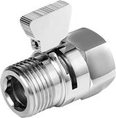 Douchekop Afsluiter, Messing Douchekop Afsluiter, Stroomregeling en Afsluitklep, Bolkraan met Korte Schakelgreep, Geschikt voor Douchekoppen, Handdouches, Douchearmen