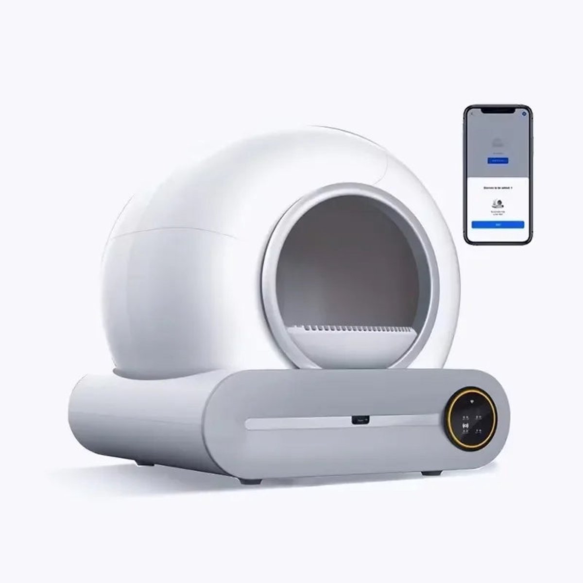Automatische Zelfreinigende Kattenbak – Slimme Kattenbak – Zelfreinigende Kattenbak – App-Gestuurde Kattenbak – Hygiënische Kattenbak – Ruime 65L Binnenruimte – Veiligheidssensor Met App-monitoring