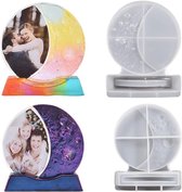 Maan Vormige Siliconen Epoxy Gieten Mal Voor DIY Woondecoratie met Handcrafts Ornamenten