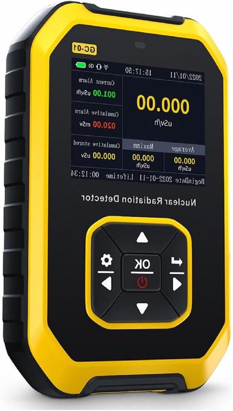 Geigerteller Persoonlijke Stralingsdetector Nucleaire Dosimeter | Beta Gamma Röntgenstralingsmonitor | Draagbare Draagbare Oplaadbare Stralingsmonitor