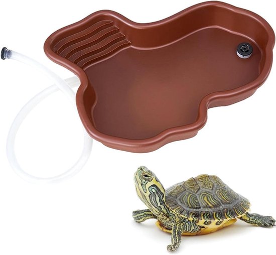 Extra groot reptielenbad, reptielenvoerschaal, waterbak met Extra groot reptielenbad, reptielenvoerschaal, waterbak met