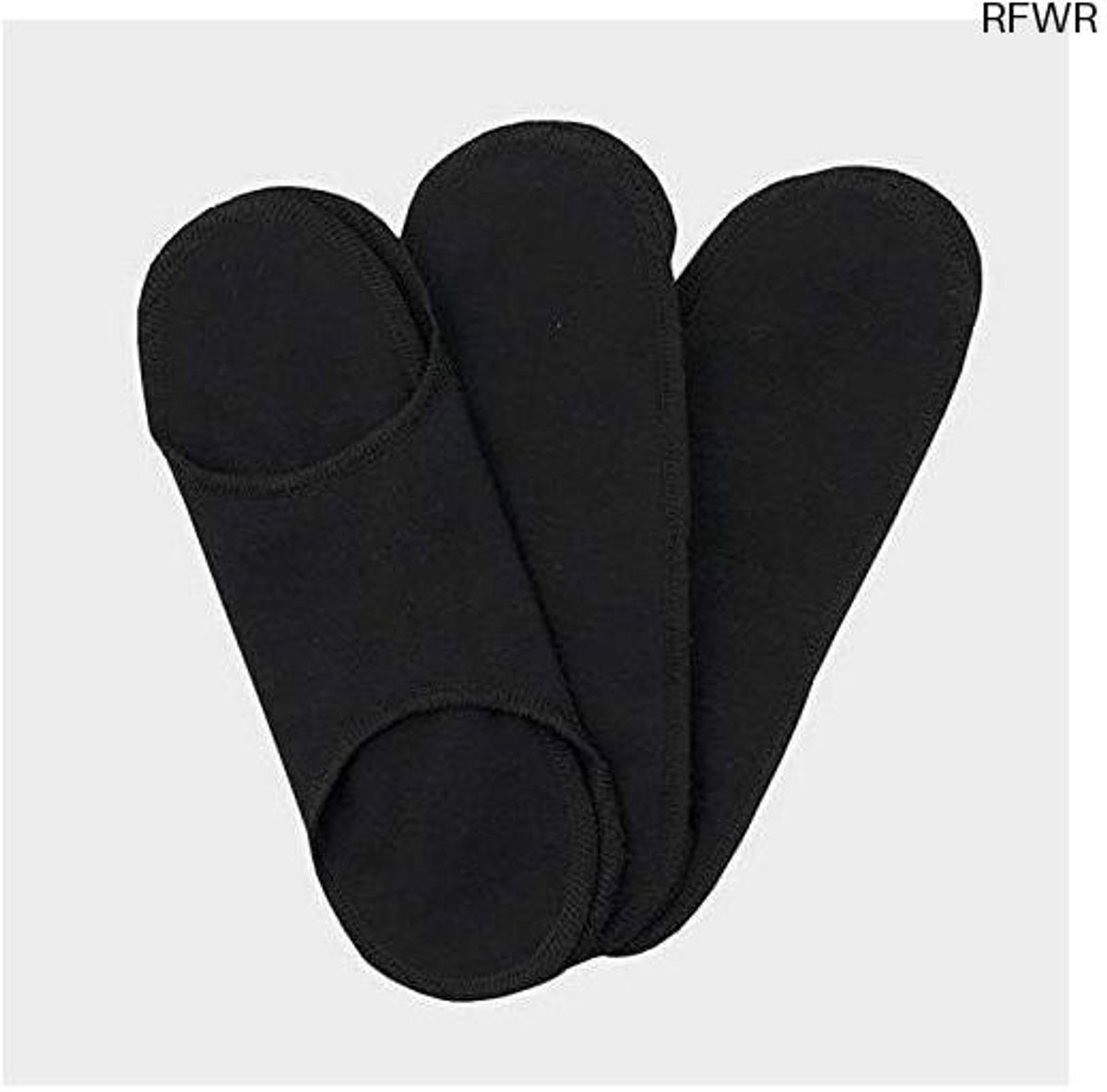 RFWR® Wasbare Inlegkruisjes - H-model - 3 Stuks - Zwart - 100% Biologisch Katoen