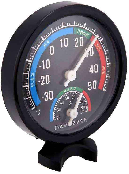 ARCELI 2-in-1 Digital LCD Embedded Thermometer Hygrometer mit externen für Reptil Inkubator Aquarium Geflügel - Weiß