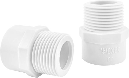 QUARKZMAN 40 mm, 2 stuks pvc 90 graden hoek buisverbinder, reduceerstuk