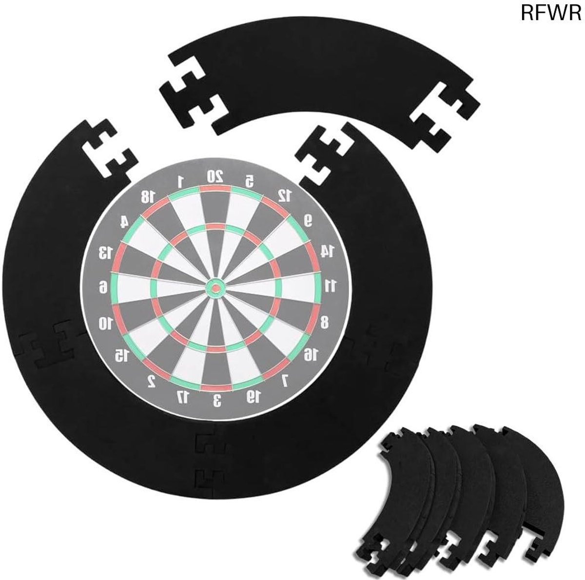 RFWR® Dart Surround Beschermring - EVA Dartbord Rand met Wandbescherming en Geluidsisolatie voor Standaard Dartborden