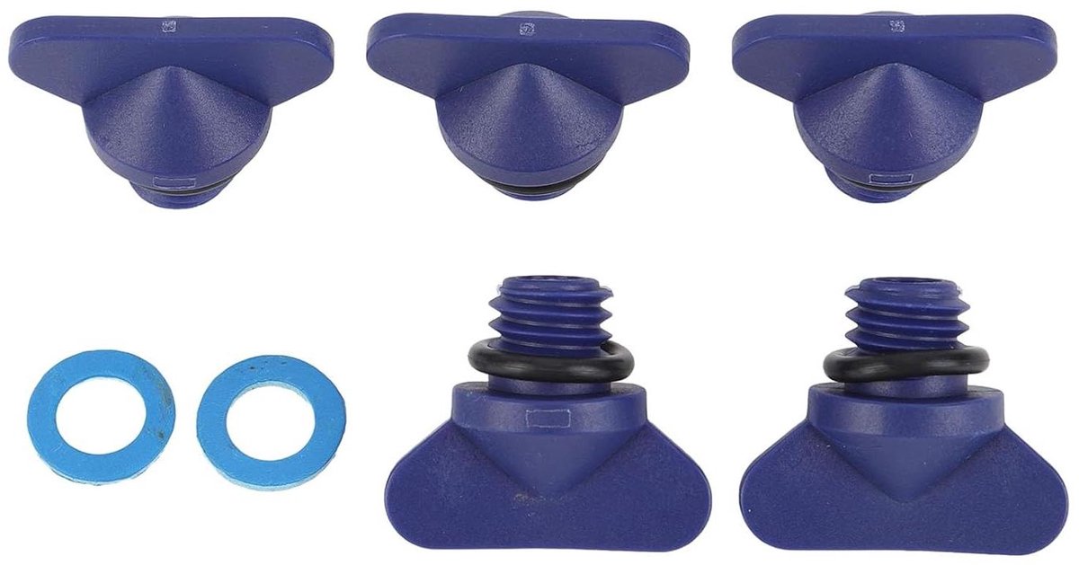 Allecto Plus - Motorwateraftapplug en Motorblok-aftapplugset van ABS-materiaal voor Mercruiser vervanging - 22 806608A02 8M0119211