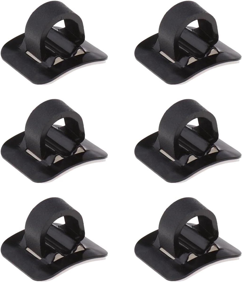 Allecto Plus - Fiets C Clips Behuizing Slang Gids Klemmen - MTB Fietsaccessoire Remkabel Lijn Gids - Fiets Kabel Clip - Aluminium Materiaal - Set van 6 Stuks.