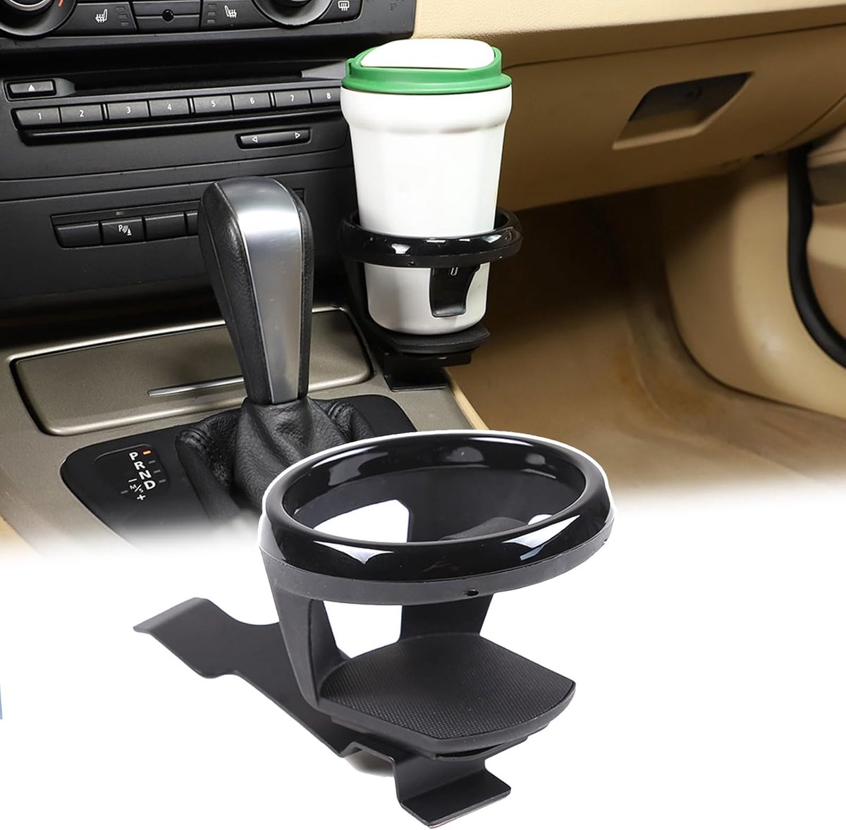 Bekerhouder voor auto - geschikt voor middenconsole - water en koffie