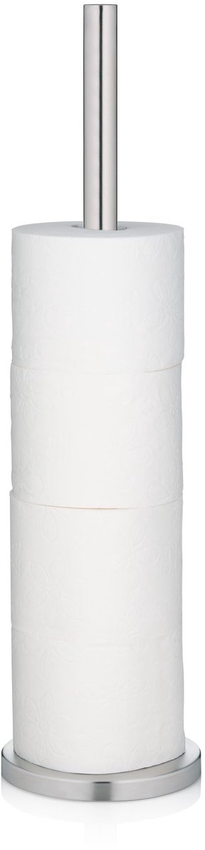Ibenzoa® Elegante Vrijstaande Toiletrolhouder van Roestvrij Staal voor 5 Rollen, Zonder Boren Nodig