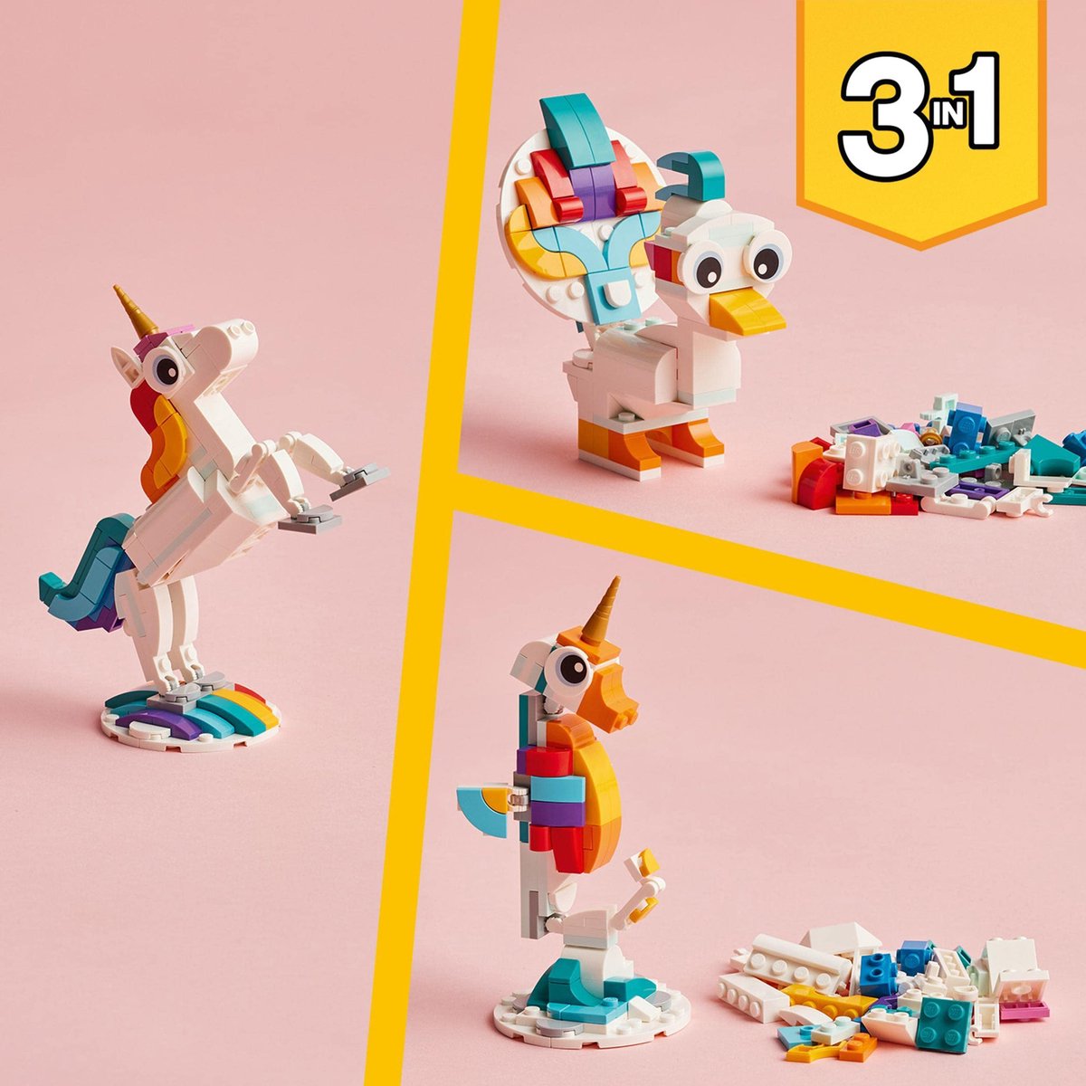 LEGO Creator 3in1 Magische Eenhoorn Speelgoed Set - 31140 — afbeelding 9