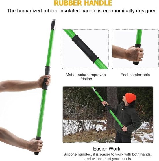 RFWR® Telescopische takkenzaag voor hoge takken - Handmatige tuinsnoeier tot 8 m van Merkloos	 — afbeelding 4