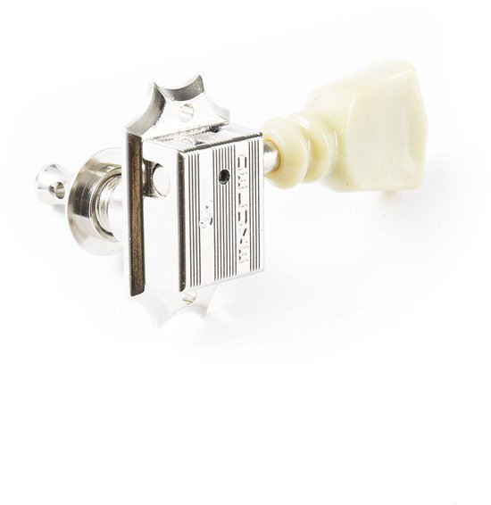 Schaller Deluxe Kluson-Style DR Nickel 3L+3R Acrylic (17) stemmechanieken elektrische en western gitaar
