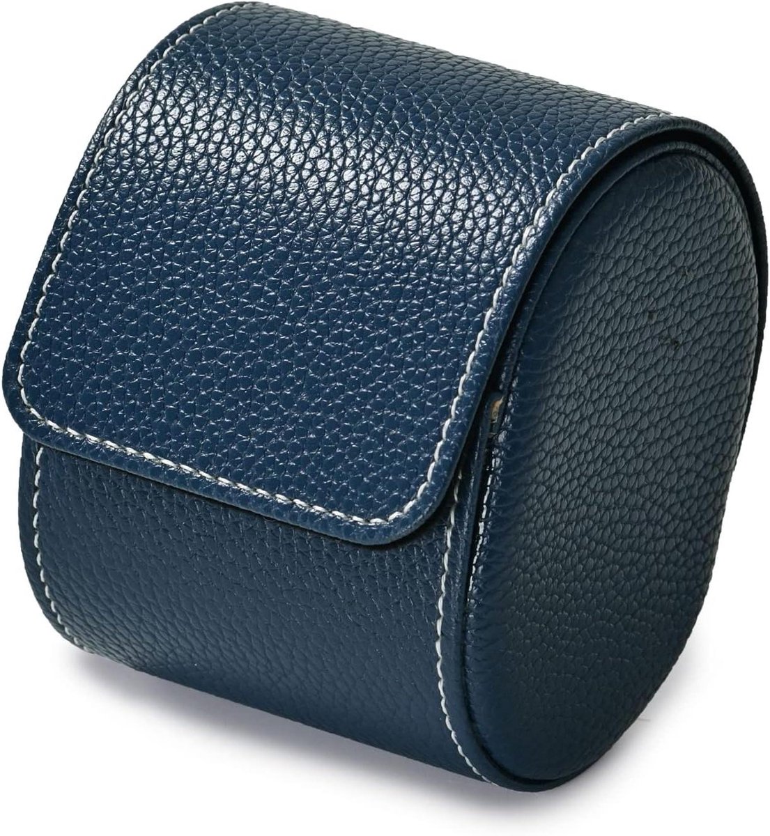 Leren horloge-opbergdoos voor single watch - Blauw - Kerst- jubileumcadeau