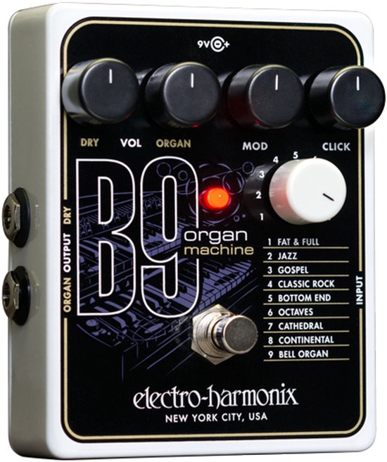 Foto: Electro harmonix b9 organ machine effectpedaal