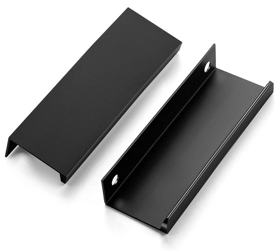 24 Inch Zwarte Vingerrand Pull 2 Pack Kast Deurgrepen Aluminium Verborgen Garderobe Handvat Verborgen Onzichtbare Meubels Lange Strip Pull voor Thuis 24 Inch Zwarte Vingerrand Pull 2 Pack Kast Deurgrepen Aluminium Verborgen Garderobe Handvat Verborgen Onzichtbare Meubels Lange Strip Pull voor Thuis