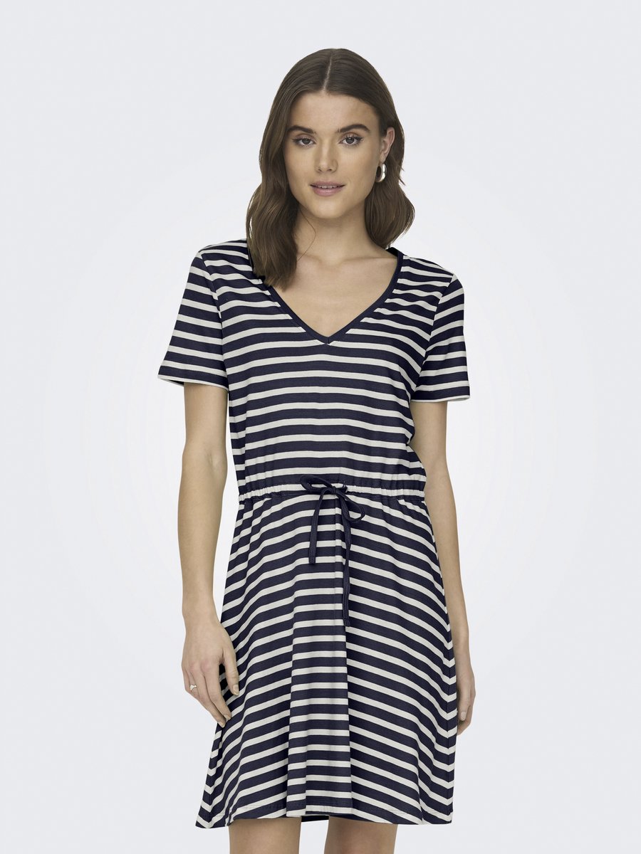 ONLY - ONLMAY S/S V-NECK SHORT DRESS JRS NOOS - Dames - Mini jurken