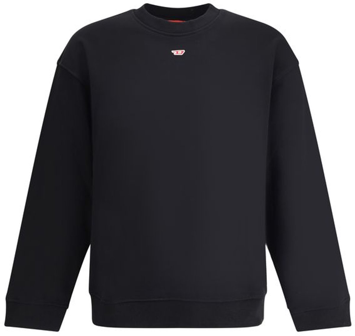 Crew Neck Long Sleeve Sweater - Black
