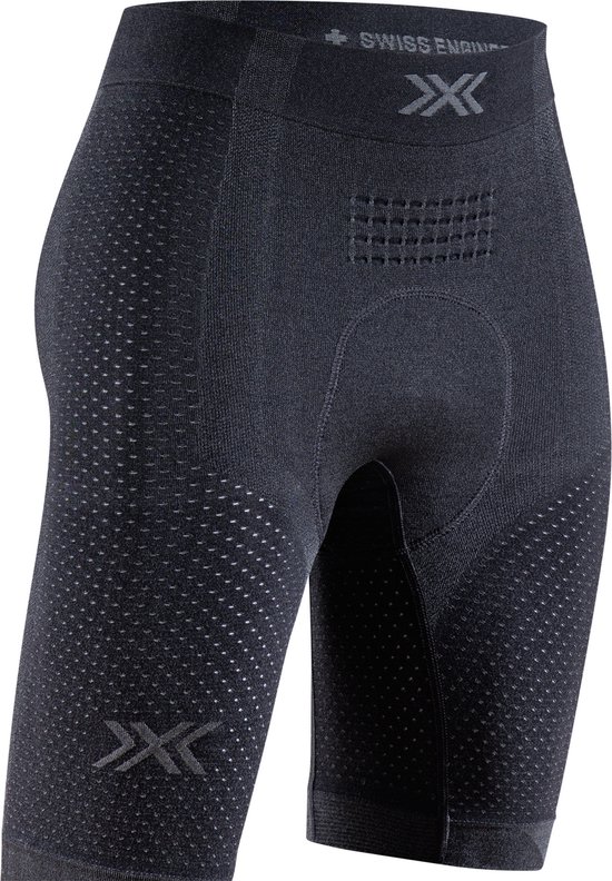 Shorts X-BIONIC XCEED Ride Liner pour femme - Cuissard de cyclisme avancé en tricot 3D, adapté aux conditions météorologiques, qui optimise le confort et les performances dans toutes les zones climatiques - Zwart/ Grijs, XL