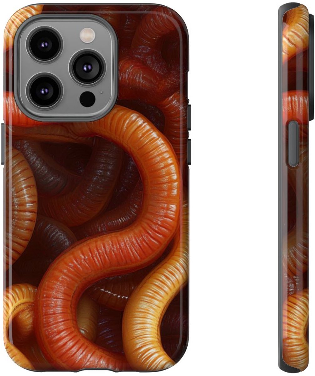 Gedetailleerd Aardwormenpatroon – Telefoonhoesje Geschikt voor iPhone 14 Pro