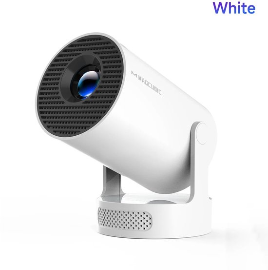 Mini beamer Ohana DT Magcubic 720p Wifi BT5.0 Android projector compact wit voor home cinema