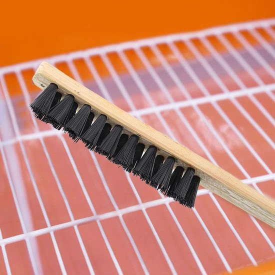 Bird Cage Cleaning Brush, 3 Pcs Sturdy Wooden Bird Poop Remover, Long ...
