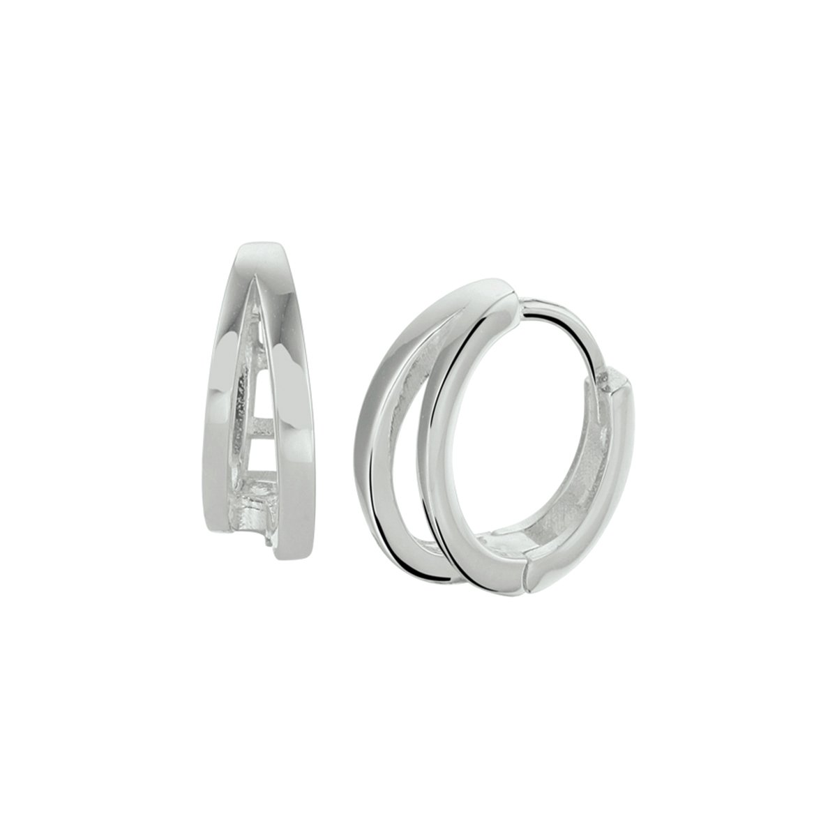 Glams klapoorringen - Zilver