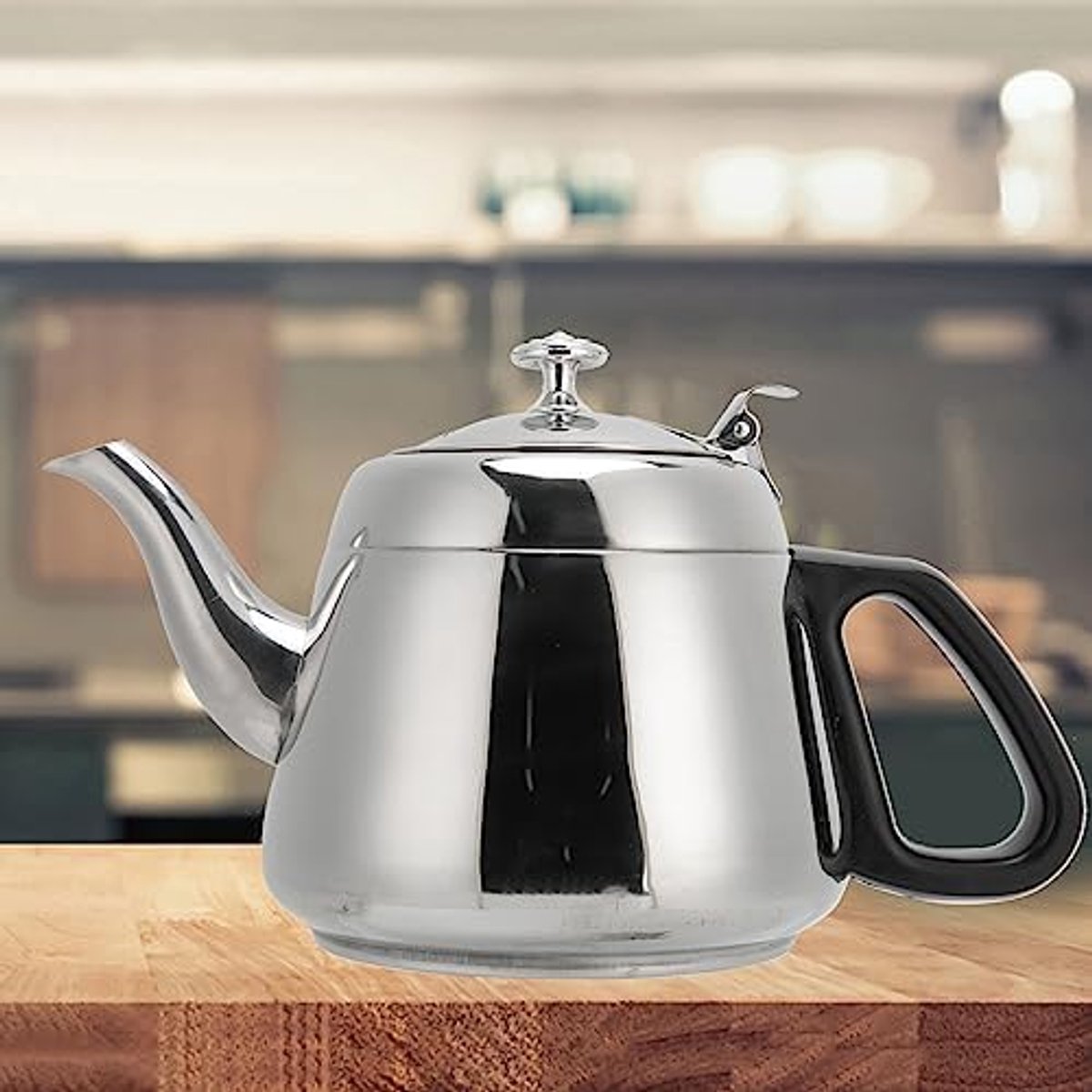 2L Roestvrijstalen Theepot met Theepot en Filter voor Heetwaterketel (2L met filter)