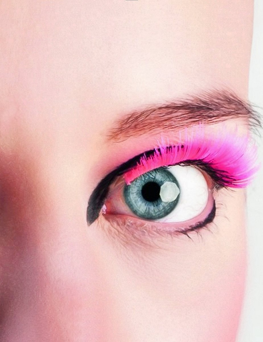 PTIT CLOWN - Korte roze valse wimpers