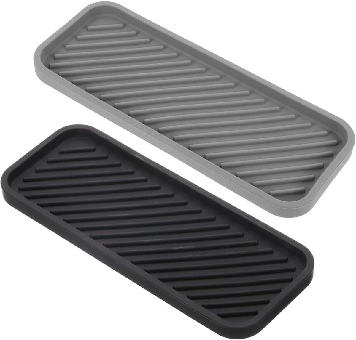 Siliconen sponshouders - Set van 2 - Antislip afdruiprek voor kopjes - Keuken en badkamer opgeruimd