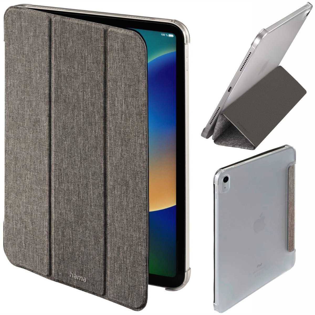 Hama Tablet-case "Terra" voor iPad 11" (2025)/iPad 10.9" (2022), grijs