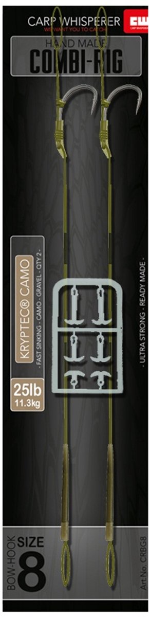 Carp Whisperer - Combi rig - Haak maat: 6 - 2 stuks - Gravel van Merkloos — afbeelding 2