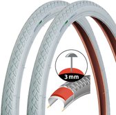 2x Fietsbanden Grijs Retro Stijl 28" 40-622 Lekvrij