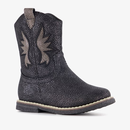 Bottes western cowboy fille Blue Box à paillettes noires - Taille 23