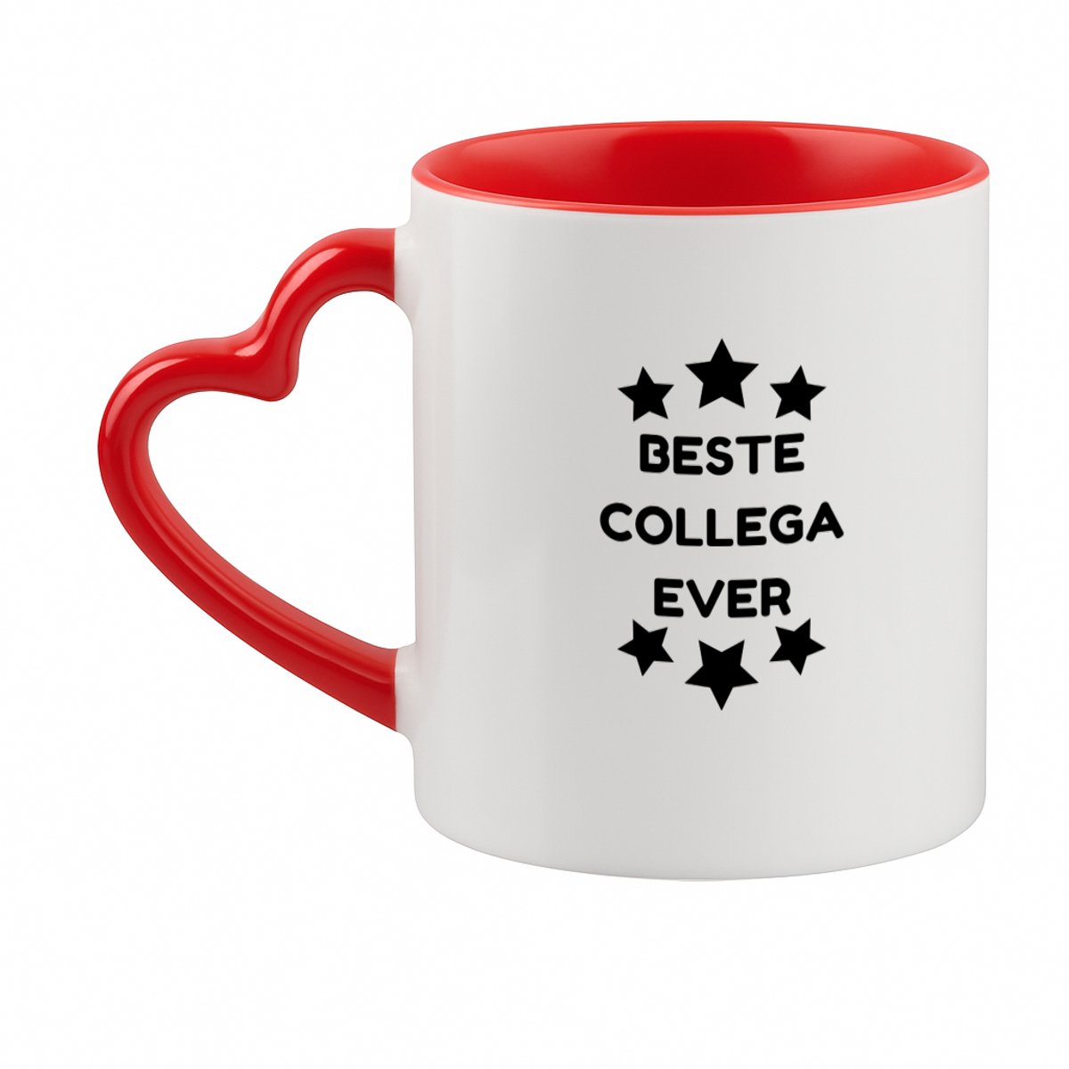 Hacebo® - GFGHJ koffiebeker met hart oor rood - Moeder - mama - thee mok - koffie beker - moederdag - koffiemok - 330 ML