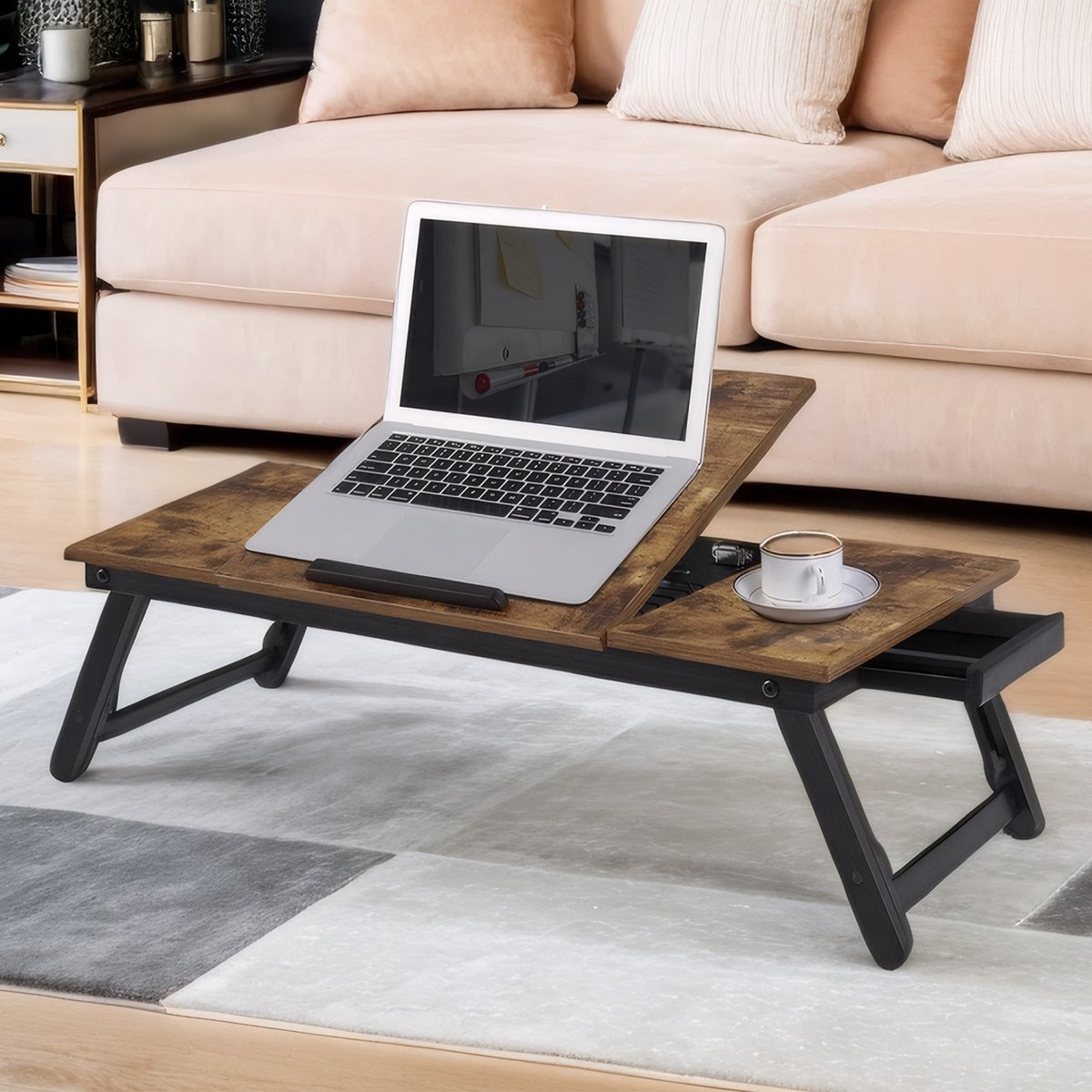 Laptopstandaard - Hoogte Verstelbaar - Industriële Stijl