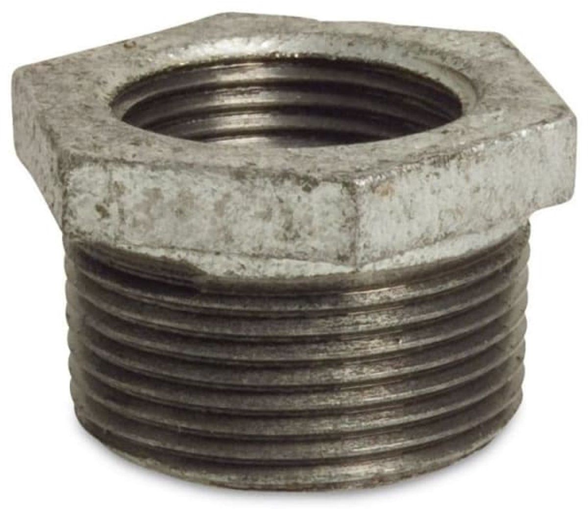 Tempergietfitting Reducering 1 1/4" x 1" - Draadfitting Verloopstuk