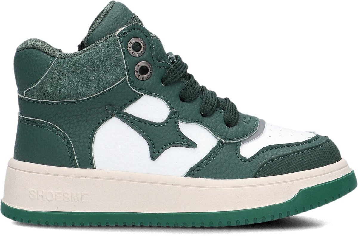Shoesme No25w006 Sneakers Jongens Leren Sneaker Groen