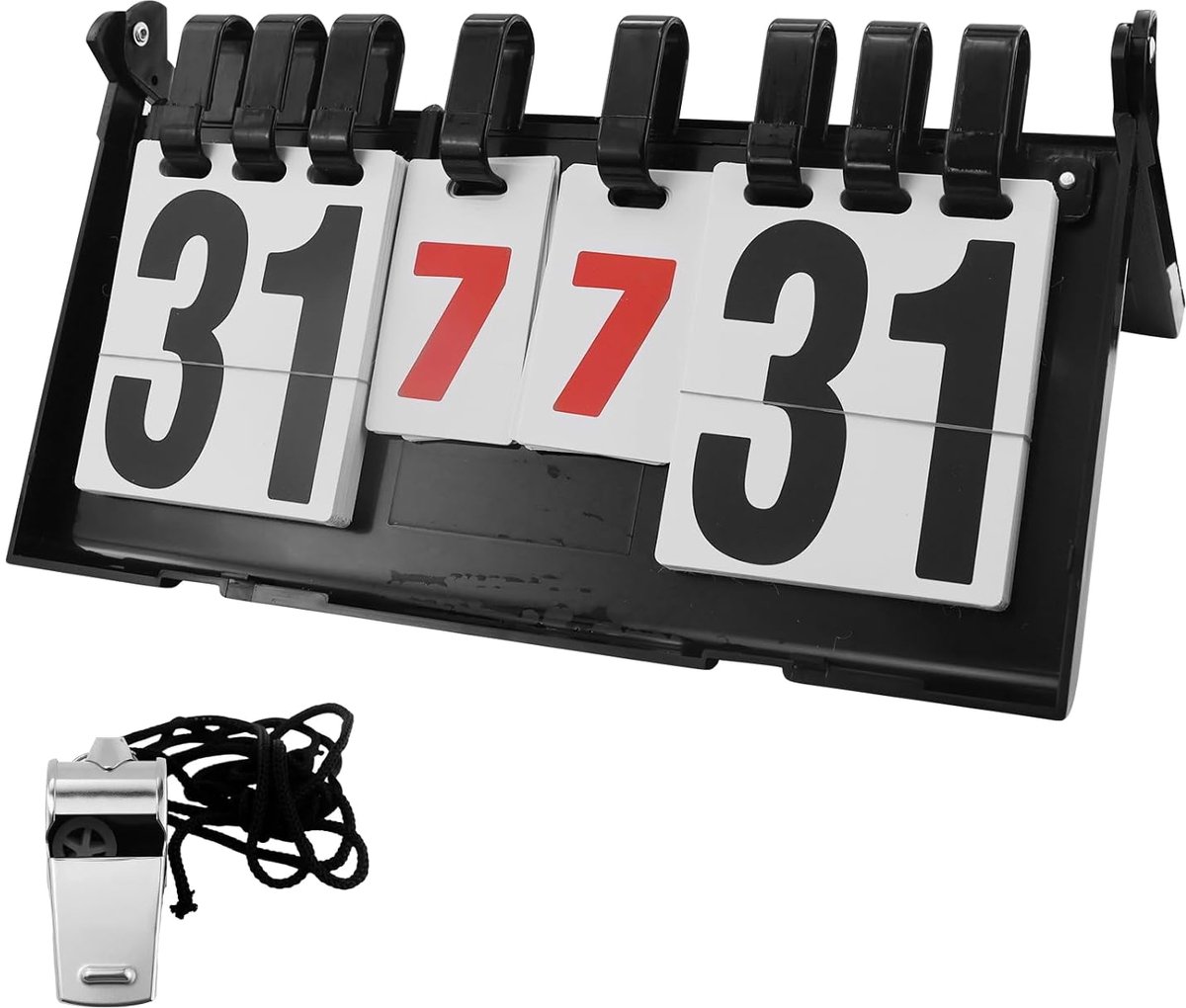 Scorebord met scheidsrechterfluitje - duurzaam - set van 1