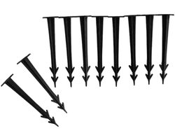 Grondanker, 10 Grondnagels, 11,5cm, Kunststof, voor Tuin