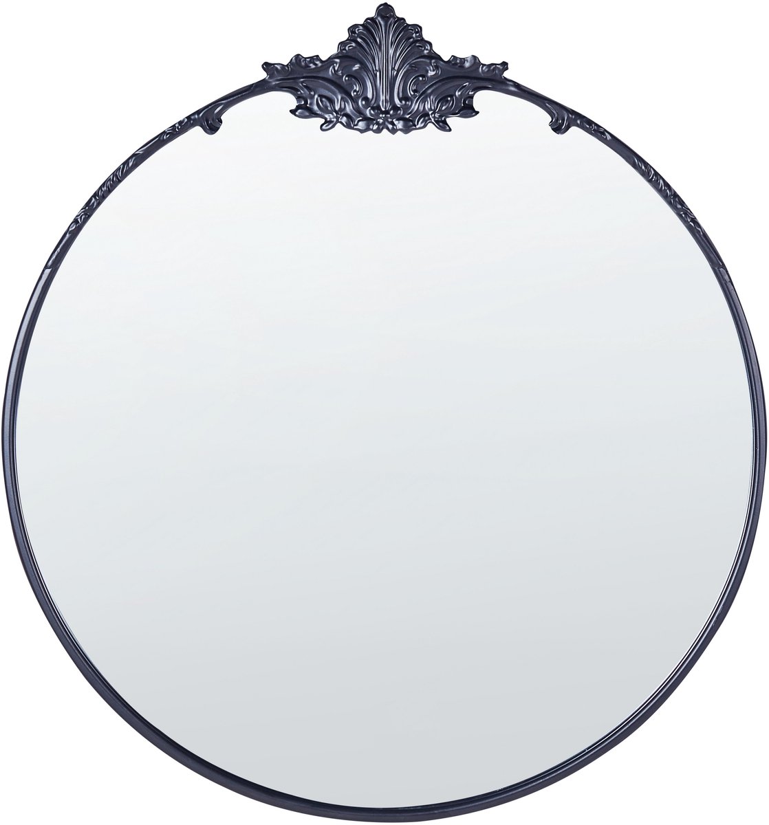 Beliani SOMMANT - Wandspiegel - Zwart - 67 cm - Metaal