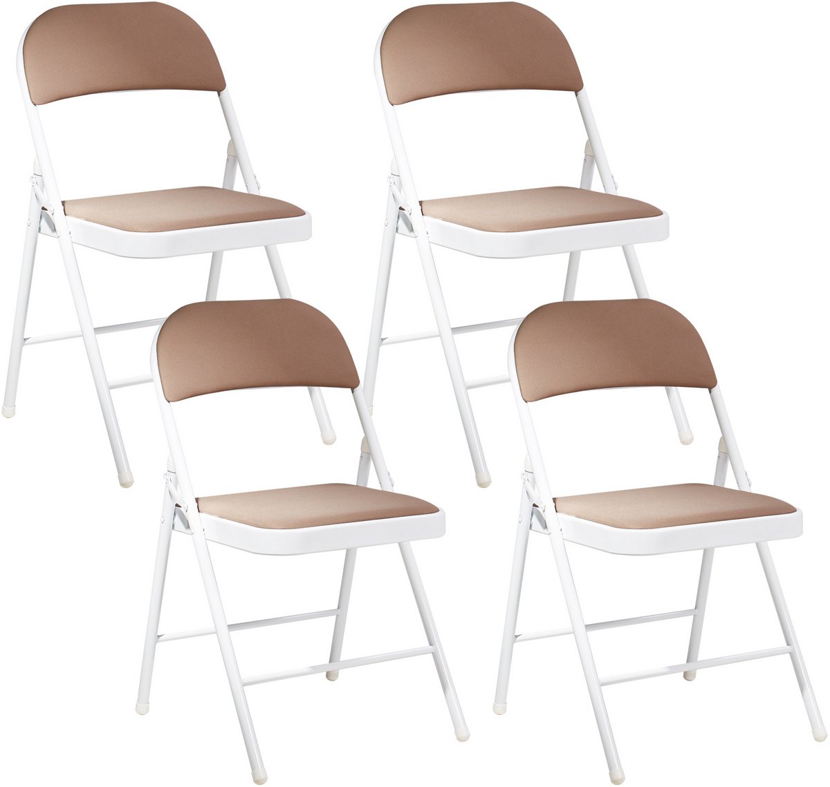 SPARKS - Klapstoel set - Wit/Beige - Metaal