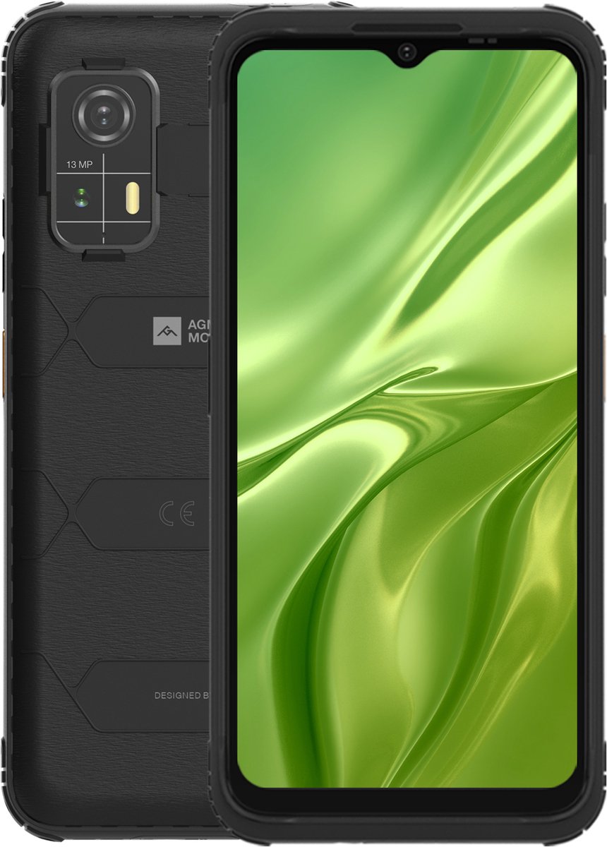 AGM H Max – Robuuste Android 14 Smartphone met 10000mAh Batterij, 90Hz Display, 4G Dual SIM, 13MP Camera – IP69K – 128GB Opslag