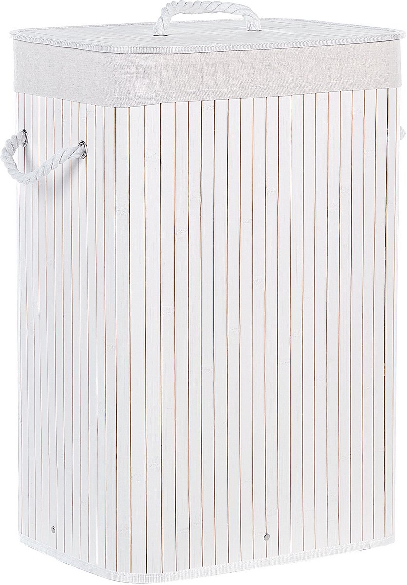 Goedkoopste Mand KOMARI Bamboehout Wit