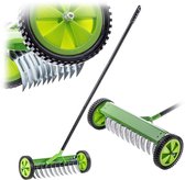 KADAX Lawn Aerator, Manual Scarifier for Garden, Lawn, Foam, Metal Garden Accessories, Cutting Rake, Cultivator, Lawn Aerator, Scarifier (Double