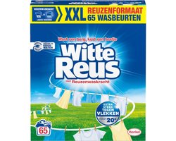 Product afbeelding van Witte Reus Wasmiddel Poeder 65 Wasbeurten - 4 x 3,25 kg - Voordeelverpakking