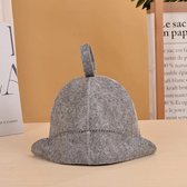 Oekraïense Sauna Hoed Sauna Hoed Viking - Russische Banya Hoed Voor Mannen, Vilt, Grijs, Maat XL (62 Cm) Russische Banya Finse Sauna XL